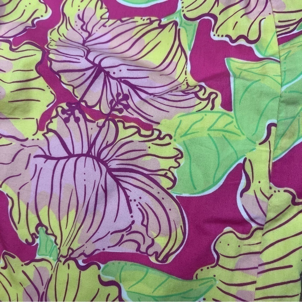 Lily Pulitzer vintage‎ tropical floral hibiscus y2k preppy resortwear skirt - Picture 3 of 6